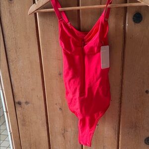 Red One-Piece body suit
